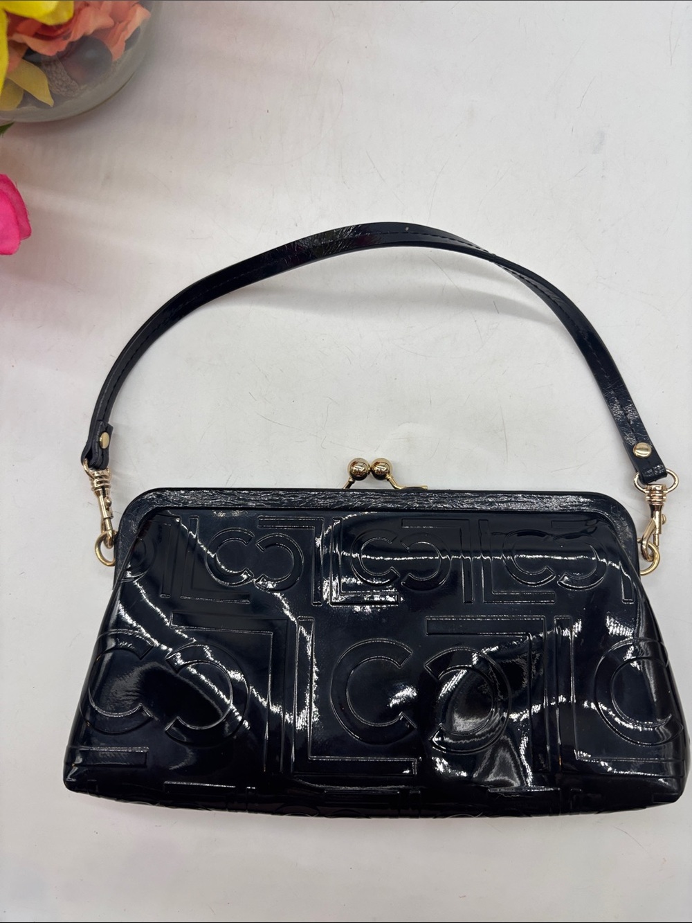 Liz Claiborne black patent bag
